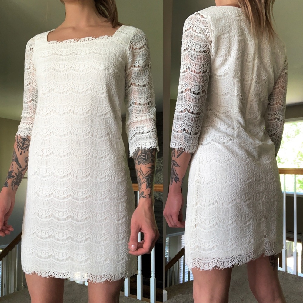 White House black market lace dress